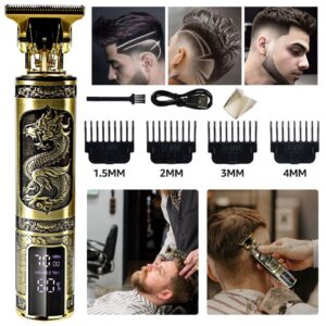 7Magic Haarschneider, LED Displays 4 in 1 Haartrimmer, Elektrischer Herrentrimmer, Professioneller Friseur Haartrimmer, Kabelloser Bartschneider