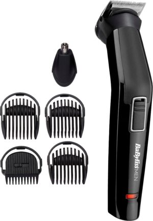 BaByliss Multifunktionstrimmer »MT725E MEN«, 6 Aufsätze, für Bart, Augenbrauen, Nasen- & Ohrenhaar