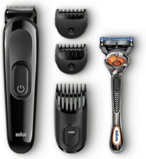 Braun Elektrokörperrasierer Braun Barttrimmer Rasierer Styling Kit 4-in-1, Langhaartrimmer