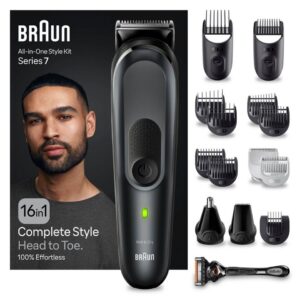 Braun Haarschneider All-In-One Styling Set MGK7470, Styling Set, Wasserdicht, 16-in-1 Barttrimmer
