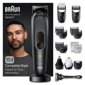 Braun Haarschneider All-In-One Styling Set MGK7491, Styling Set, Wasserdicht, 17-in-1 Barttrimmer
