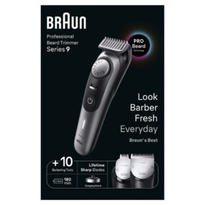 Braun Haarschneider Barttrimmer BT9420, 40 Einstellungen, Wasserdicht
