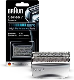 Braun Series 7 Scherkopf, Elektrorasierer, Ersatzscherteil kompatibel mit Rasierer Herren Series 7, 70S, silber, 1er Pack