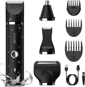 Körperrasierer Herren, Intimrasierer Mann, Body Rasierer Herren Elektrisch, Ohr- & Nasenhaartrimmer, Bodygroomer, Präzise Haarentfernung, 7-IN-1 Multi-Trimmer Kit, Wasserdichter…