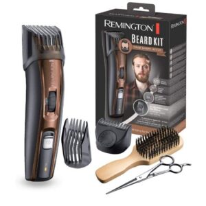 Remington Bartschneider MB4046 Barttrimmer mit XL-Kamm für Vollbart Schere, Trimmaufsatz, Bartkamm, Akku/Netz
