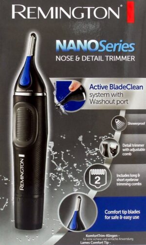Remington Nasen- und Ohrhaartrimmer NE3870 Lithium Nano-Series Hygiene Clipper