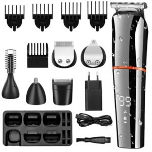 SURKER Haarschneider SK788, Haarschneider 6in1 Präzisionstrimmer Akku/Netz