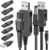 Ancable 5V Rasierer Ladegerät für Philips, 7 Stecker Multifunktions USB Adapter Set für alle Arten von elektrischen Haarschneidern, Rasierern, Pflegegeräten, Luftreinigern und…