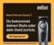 Braun Barttrimmer, Trimmer/Haarschneider Herren, Haarschneidemaschine Profi, 40 Einstellungen, Ladestation, Reiseetui, Bartschablone, 100 Min. kabellose Laufzeit, Valentinstag…