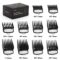 Yinke Trimmer Aufsätze Aufsteckkamm für Wahl Haarschneidemaschine Magic Clip Trimmer Rasierer, Gesichtshaarschneidemaschinen Bartschneider Aufsteckkamm-Set Kit (10PCS, BLACK)