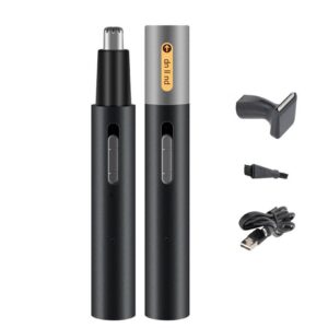 zggzerg Nasenhaartrimmer Nasenhaartrimmer Ohrhaarschneider,2 in 1 Professioneller Nasentrimmer